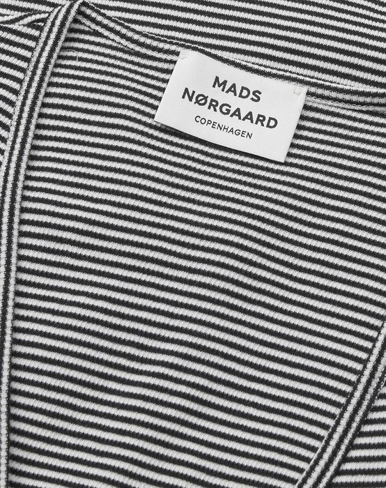 2x2 Cotton Stripe Susi Bluse - Black/Vanilla Ice